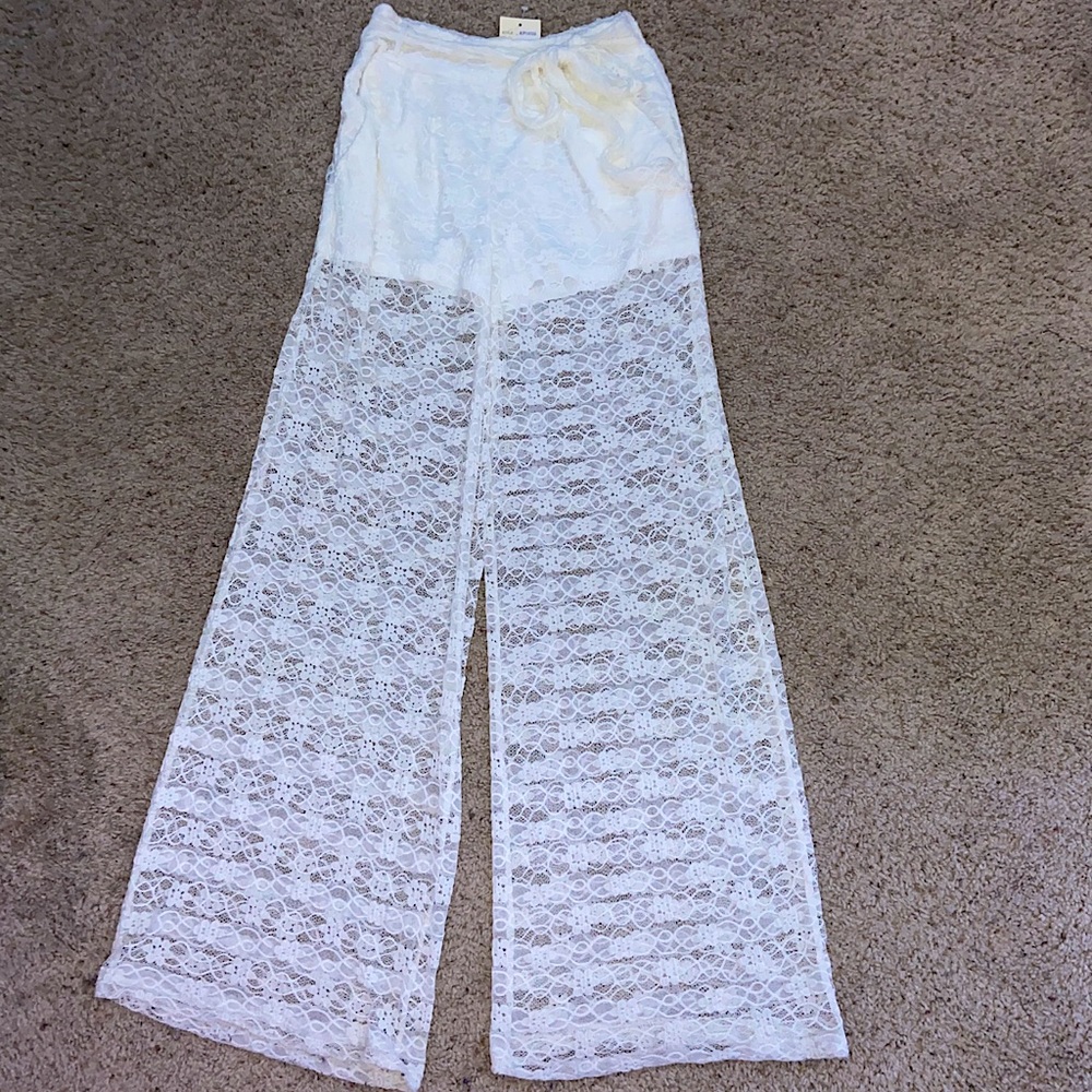 Flowy see through pants beachy